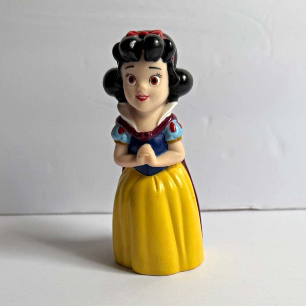 Disney Snow White Princess Figurine Yellow Dress Red Cape Collectible